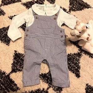 Janie and Jack Chambray Overalls